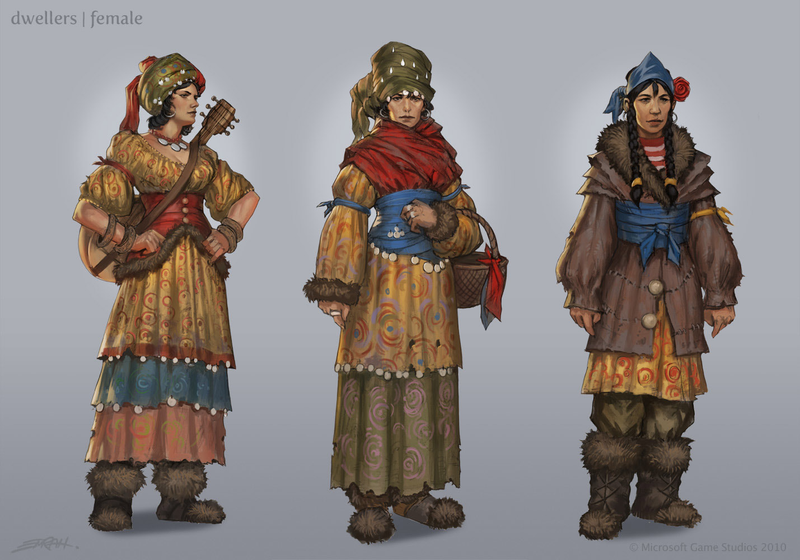 Illustration for article titled Fable's Concept Art is Like a Giant Storybook